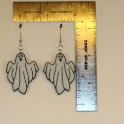 Sheet ghost earrings, cute classic Halloween accessory