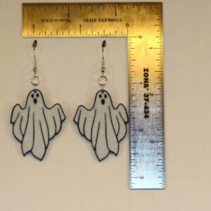 Sheet ghost earrings, cute classic Halloween accessory