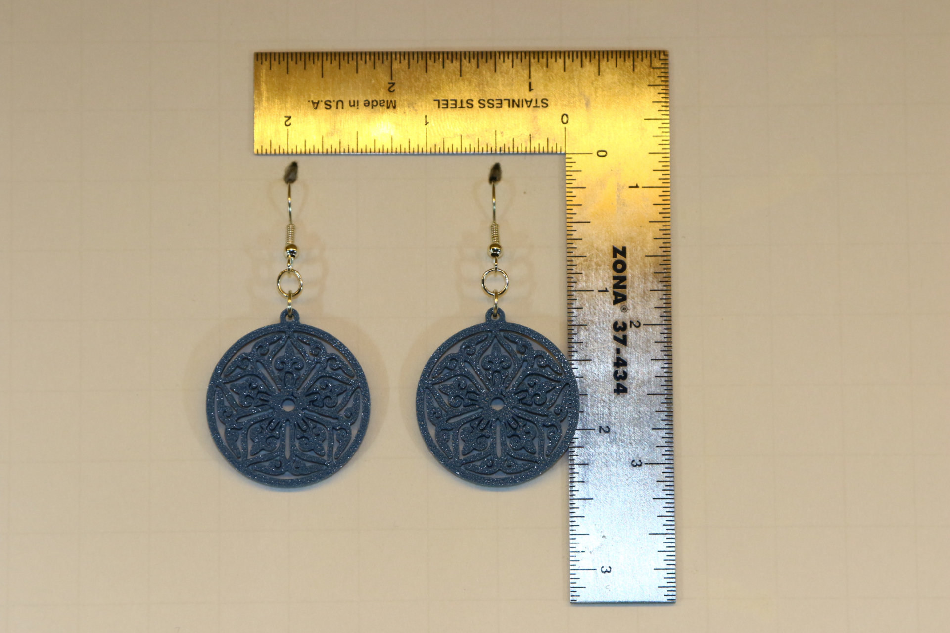 Star-shaped boho earrings