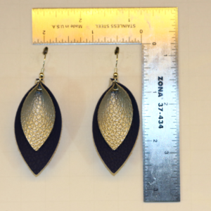 Elegant Dual Layer Teardrop earrings