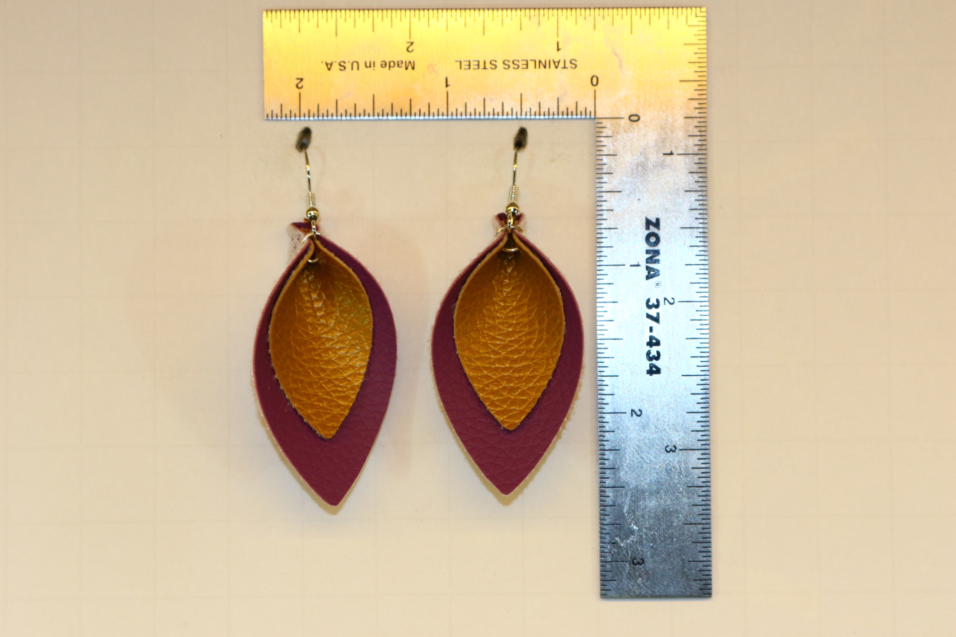 Dual Layer Teardrop Earrings – Stylish Jewelry for Everyday or Dressy Looks - Image 2
