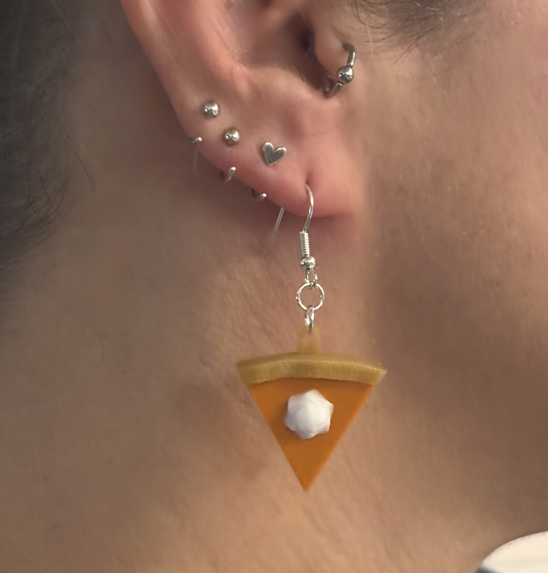 Pumpkin Pie Slice Earrings - Image 2