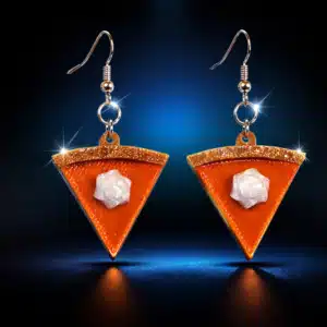 Pumpkin Pie Slice Earrings