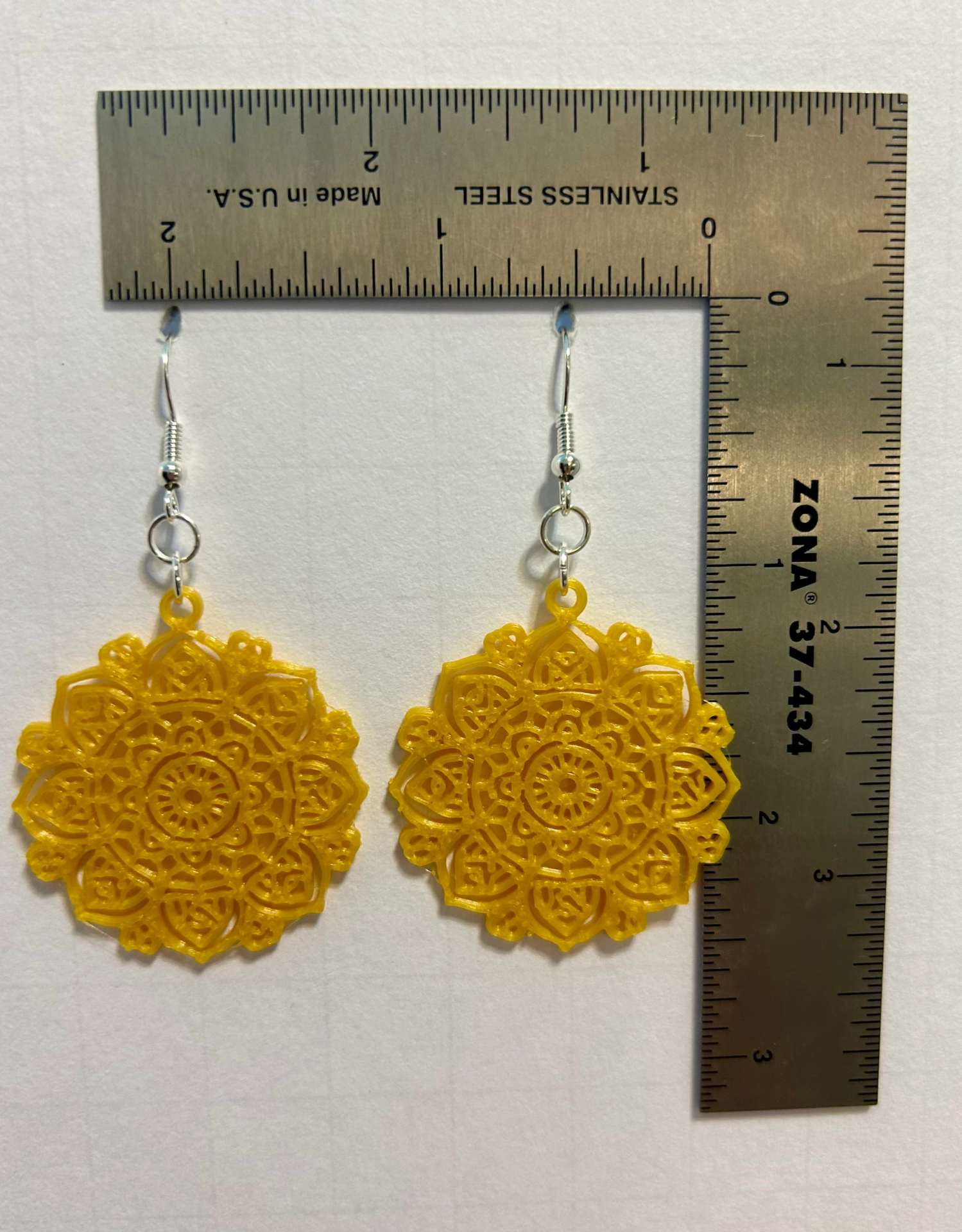 Mandala Maple Leaf Earrings – Boho Jewelry for Fall & Casual Outfits - Image 2