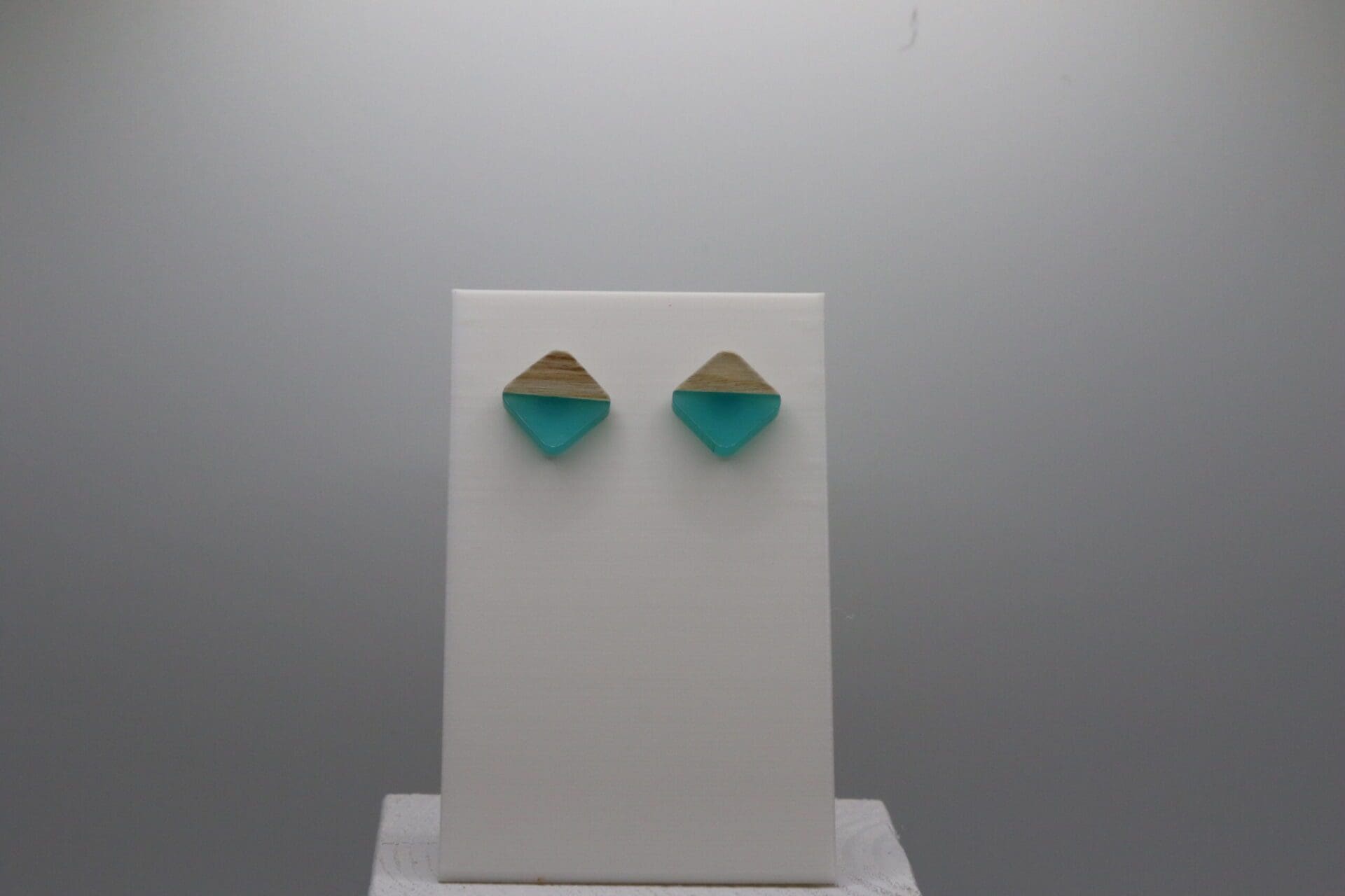 Wood and Resin Square Studs - Image 3
