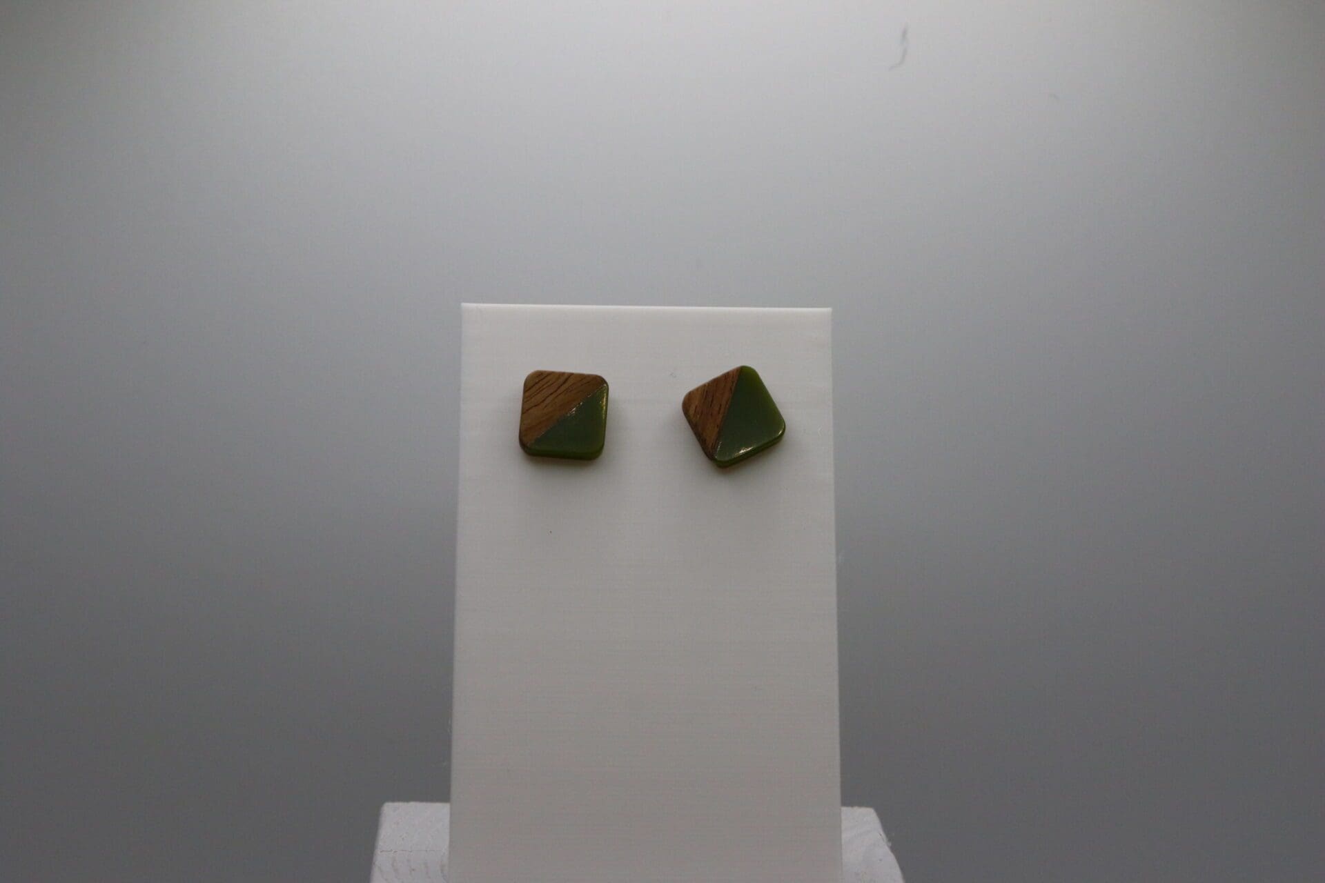 Wood and Resin Square Studs - Image 5