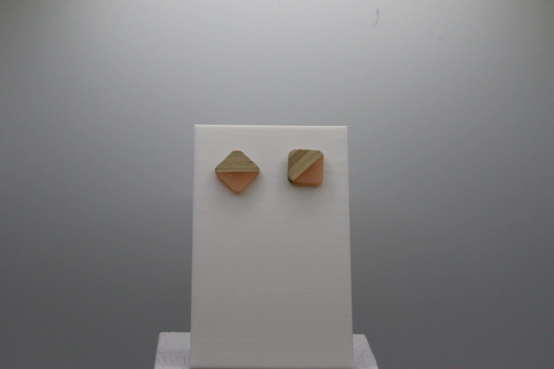 Wood and Resin Square Studs - Image 2