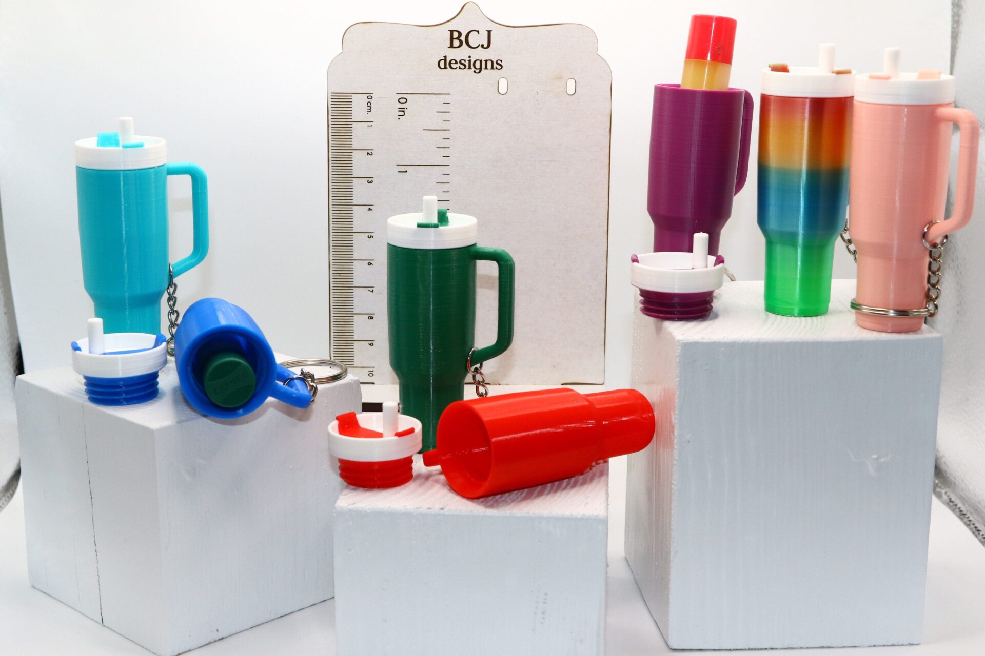 Stanley chapstick holder keychain matching tumbler colors