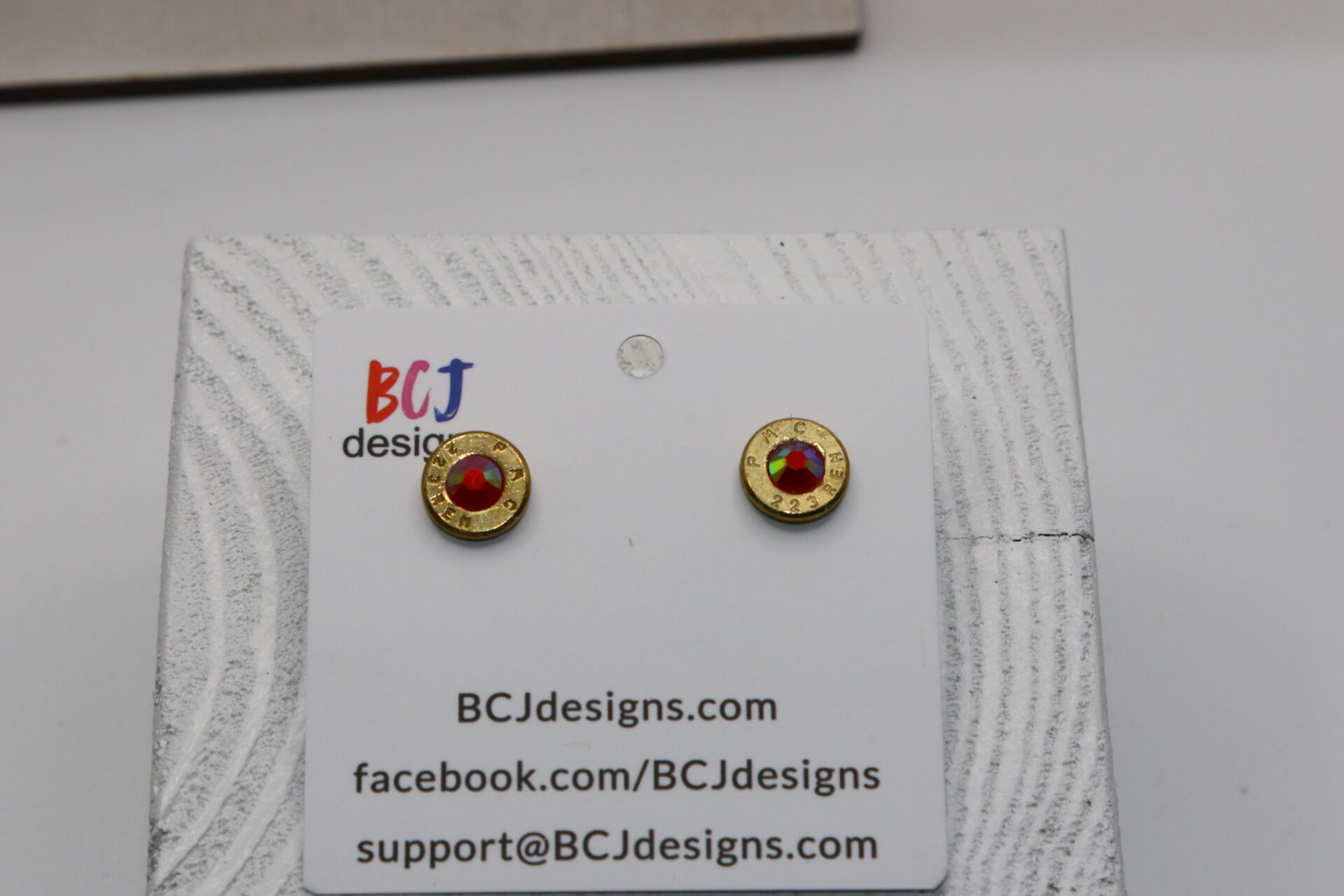 .223 Rem Bullet Slice Earrings - Image 5