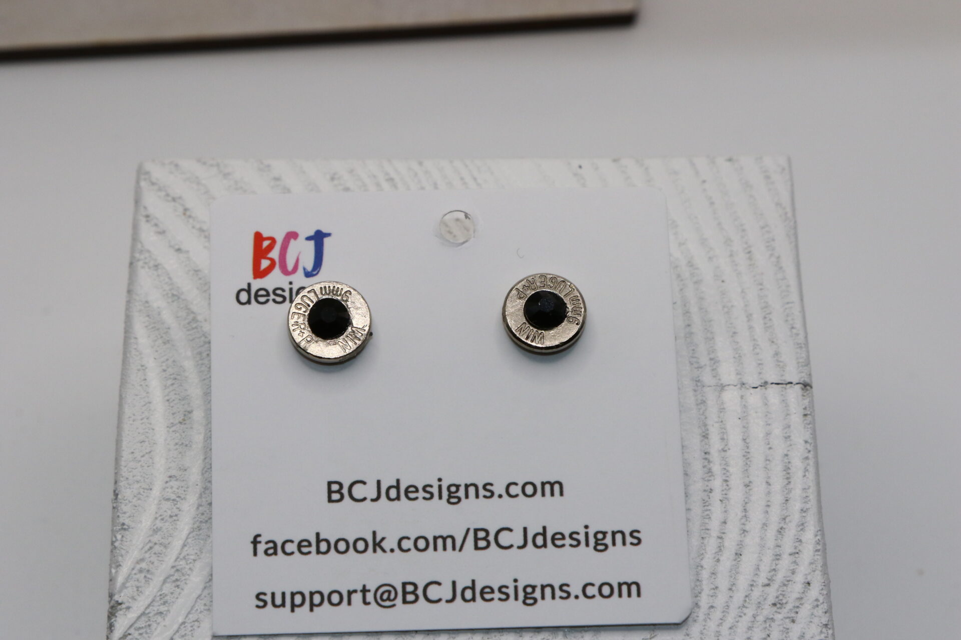9mm Bullet Slice Earrings - Image 3