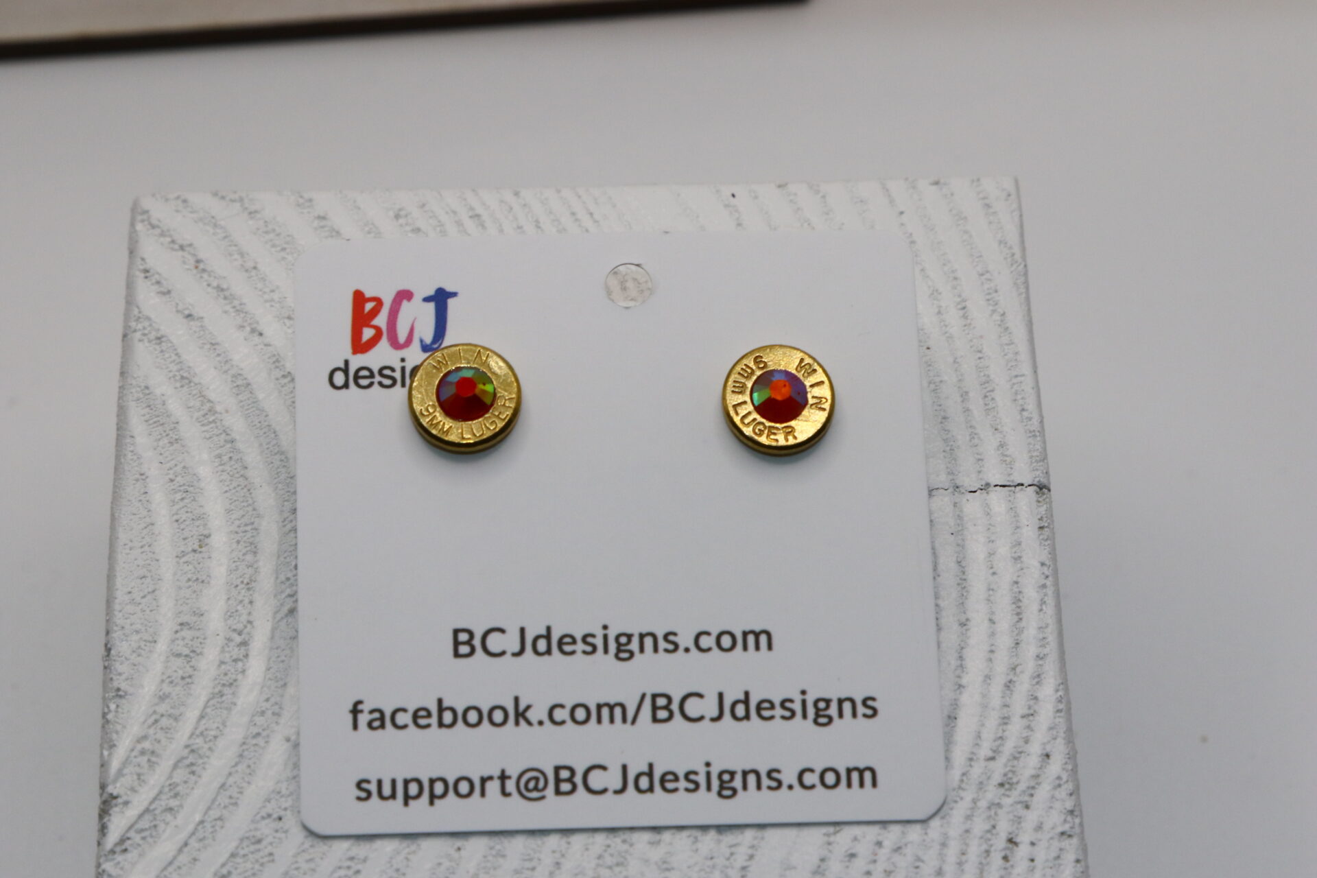 9mm Bullet Slice Earrings - Image 6