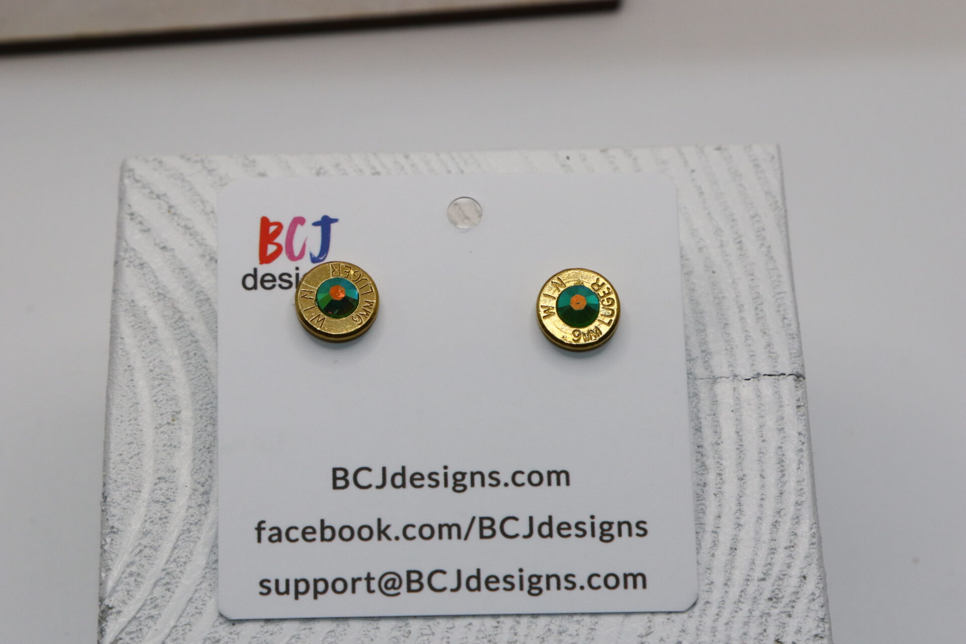 9mm Bullet Slice Earrings - Image 5