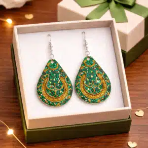 Pair of earrings shaped