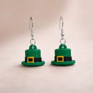 Leprechaun Hat Earrings – Green Jewelry for St. Patrick’s Day 2