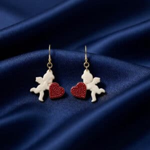 Cupid Heart Earrings – Romantic Valentine Jewelry