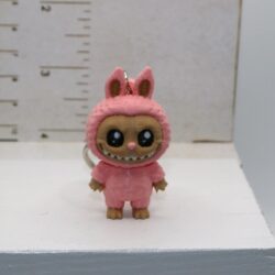 Labubu keychain with detailed character face