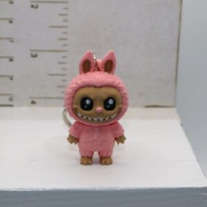 Labubu keychain with detailed character face