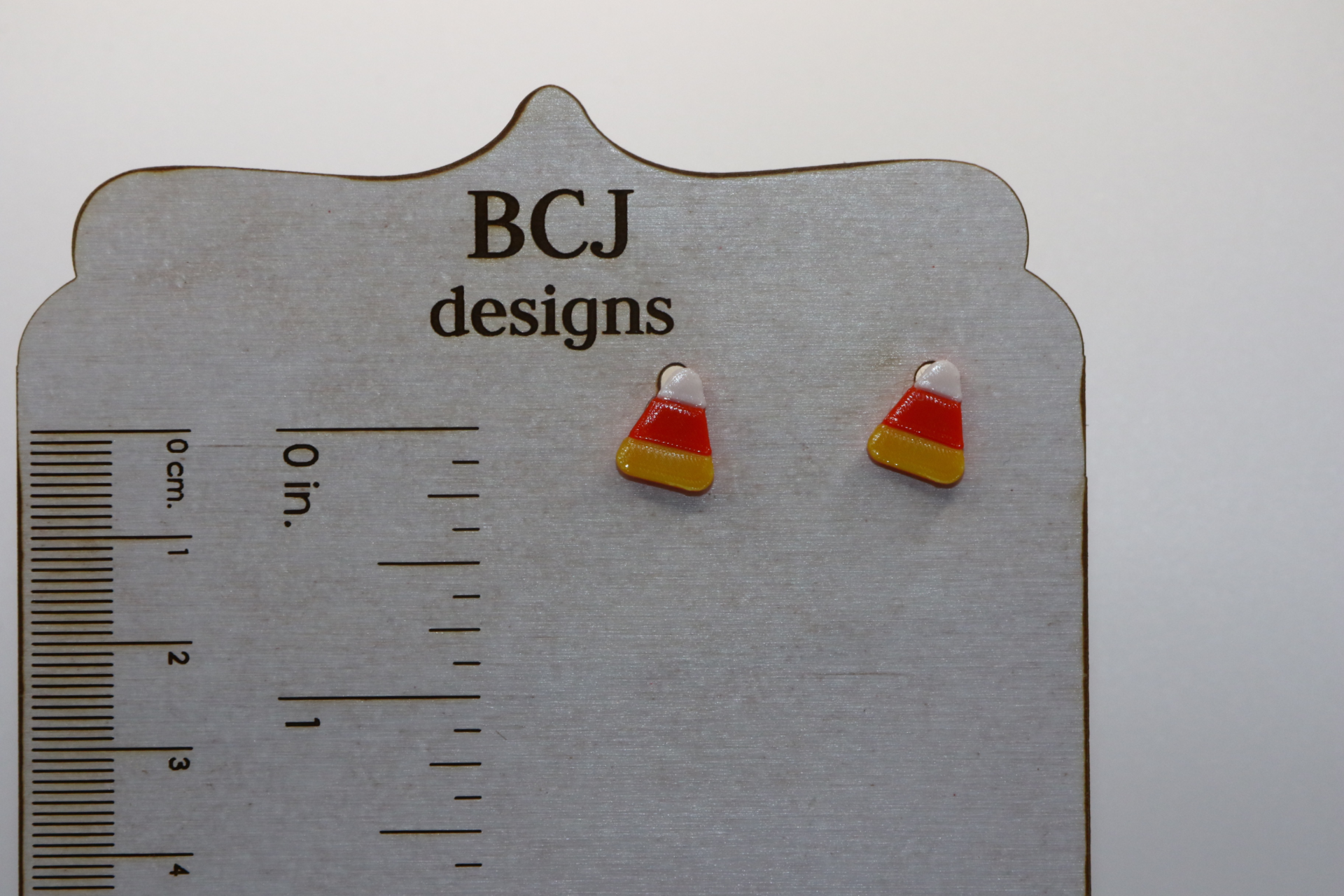 Candy Corn Stud Earrings - Image 2