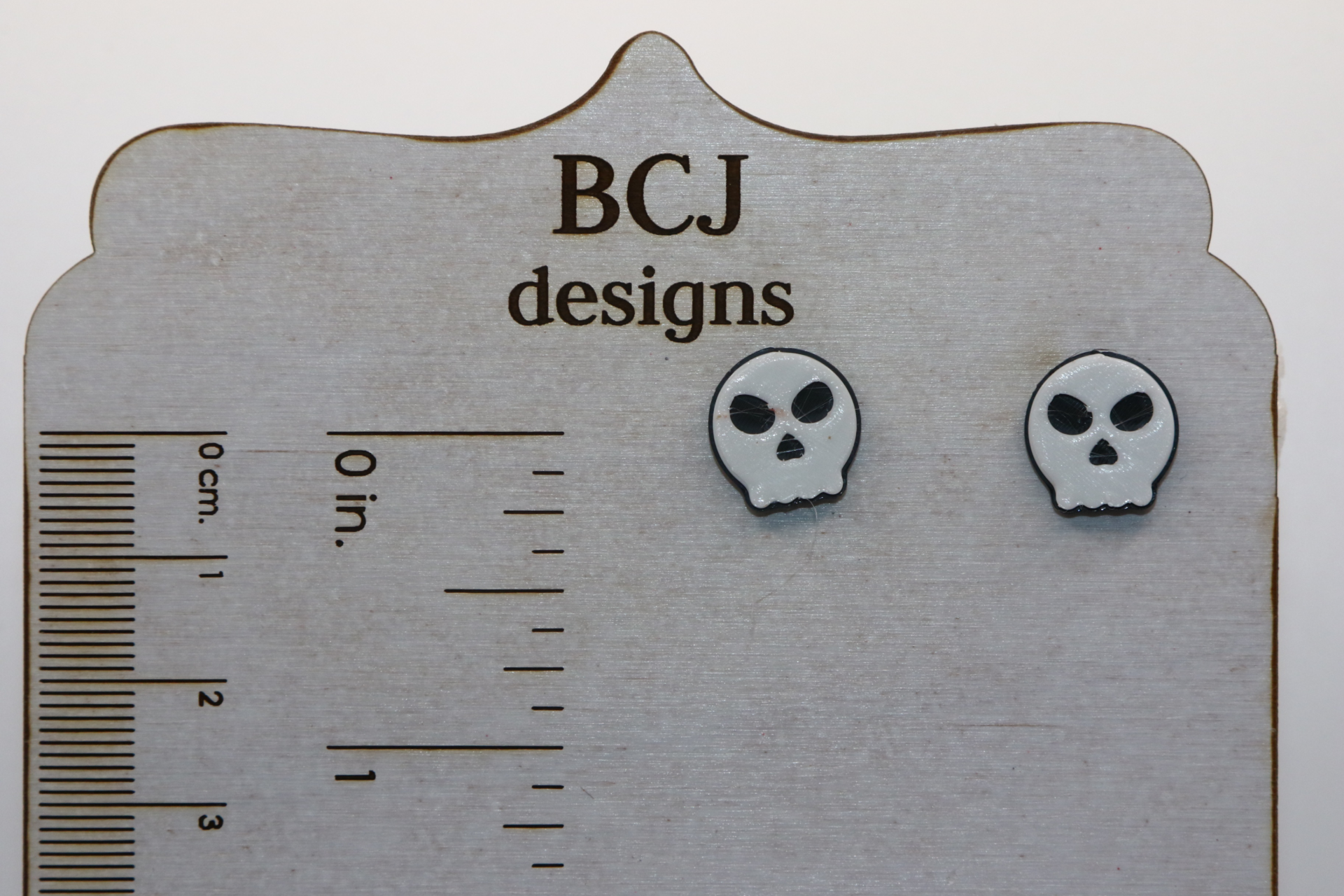 Skull Stud Earrings - Image 2
