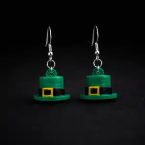 Leprechaun Hat Earrings – Green Jewelry for St. Patrick’s Day