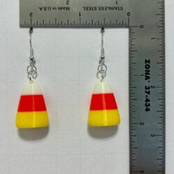 Candy corn dangler earrings, Halloween fall accessory