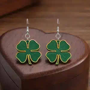 Gold Clover Earrings