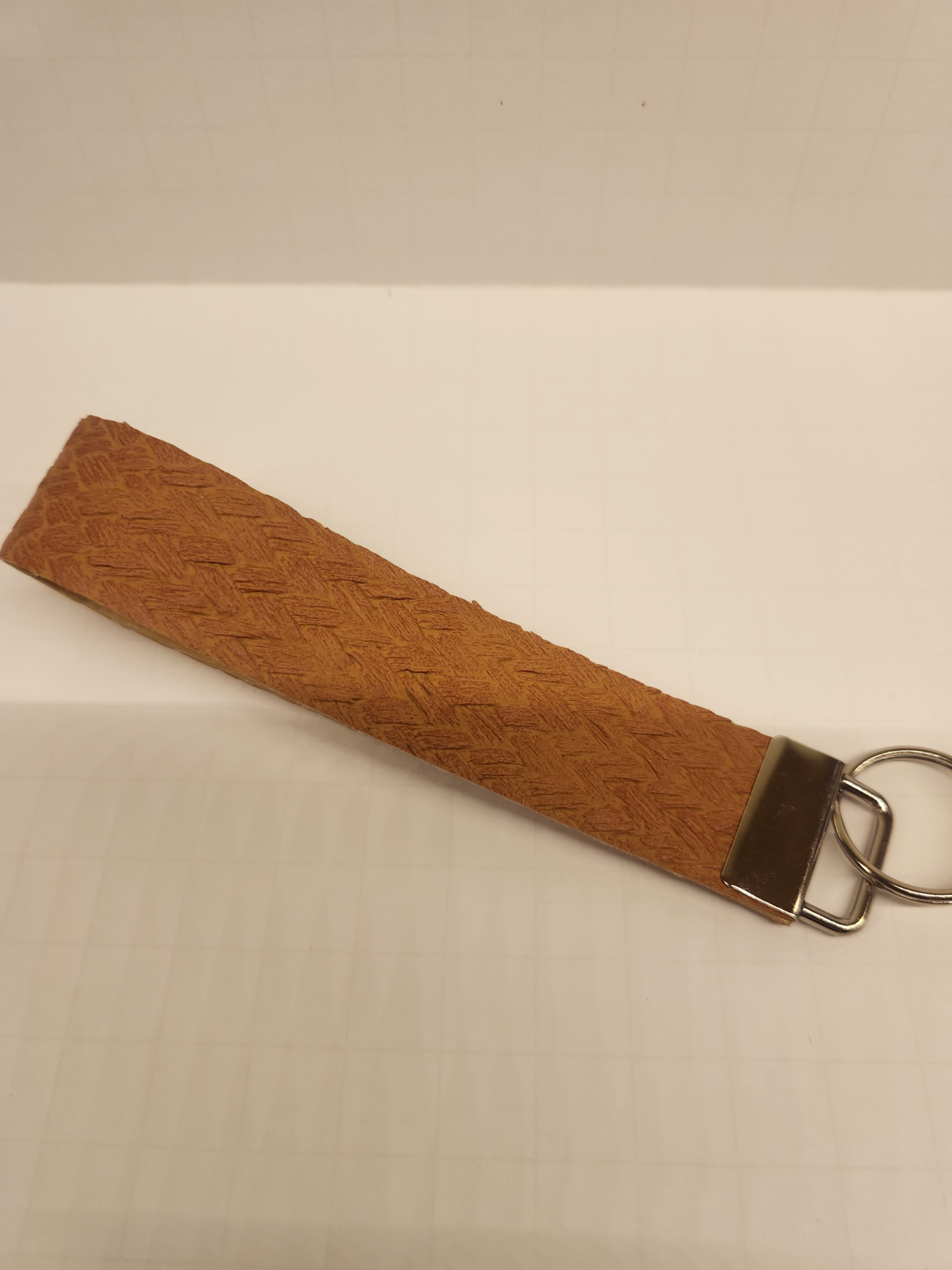 Faux Leather Texture Keychain Wristlet - Image 6