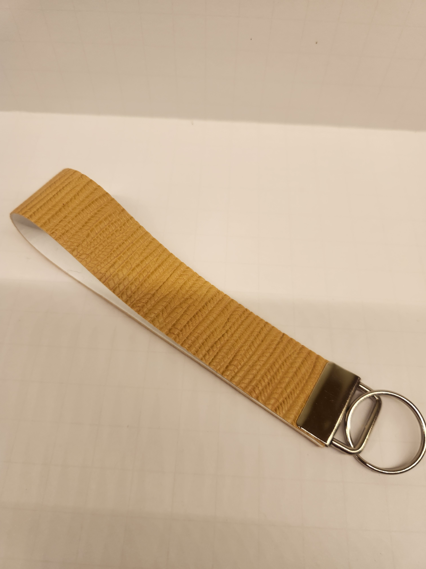 Faux Leather Texture Keychain Wristlet - Image 7