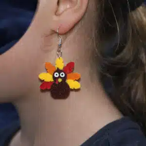Colorful Turkey Earrings – Thanksgiving Jewelry for Festive Style