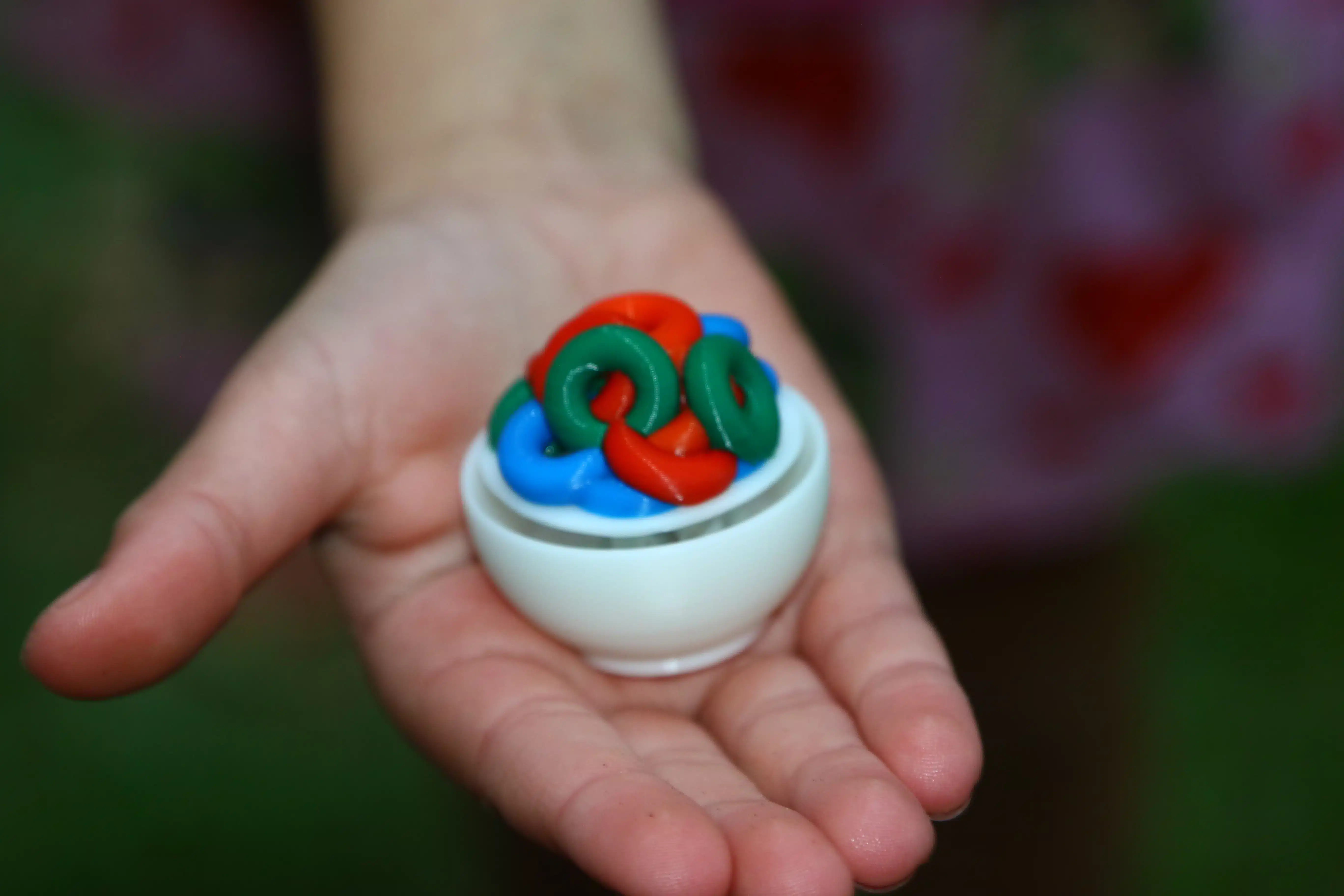 Bowl of Fruit Loops Fidget toy for stress relief and focus