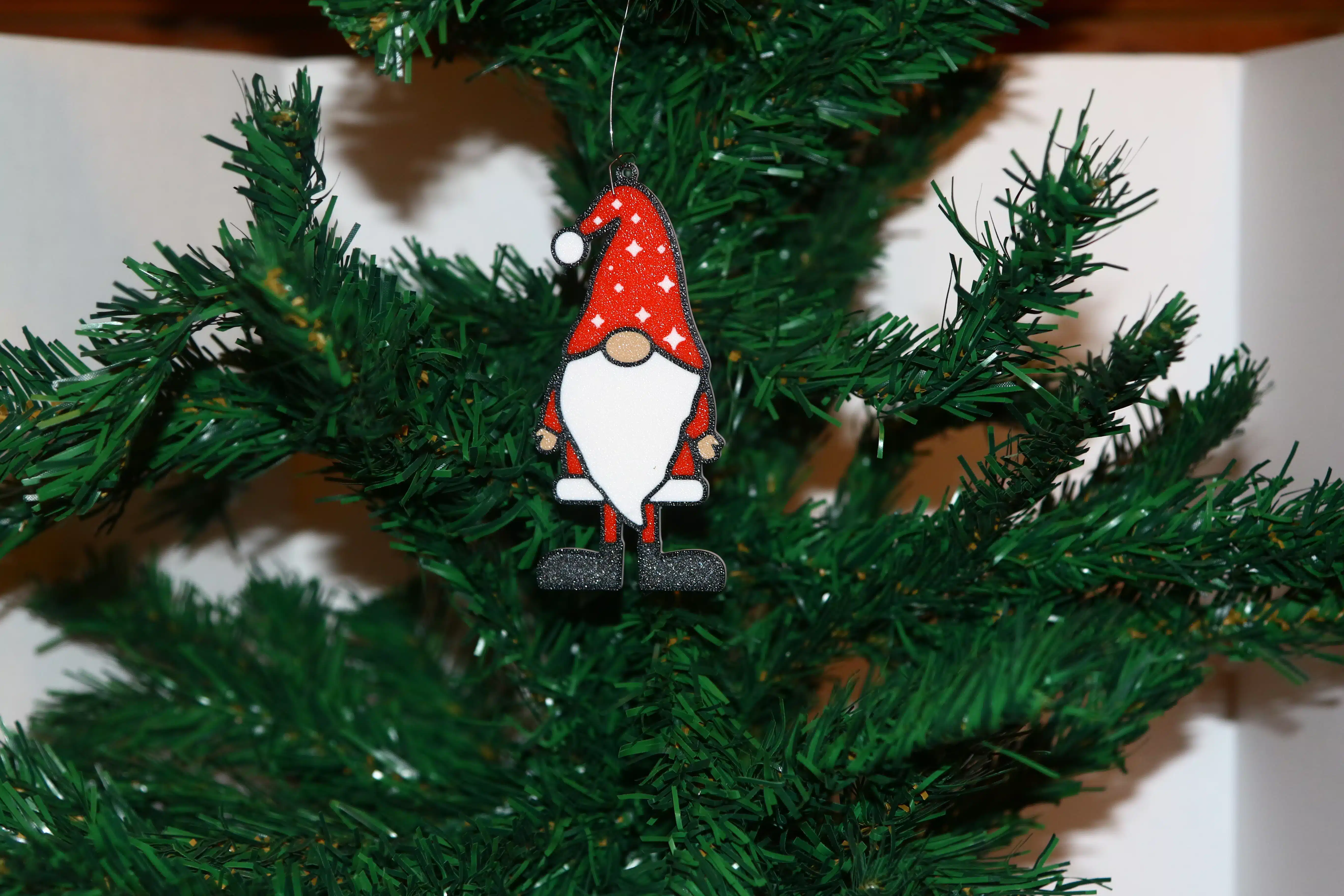 Santa Gnome Christmas Ornament – Three Hat Designs - Image 6