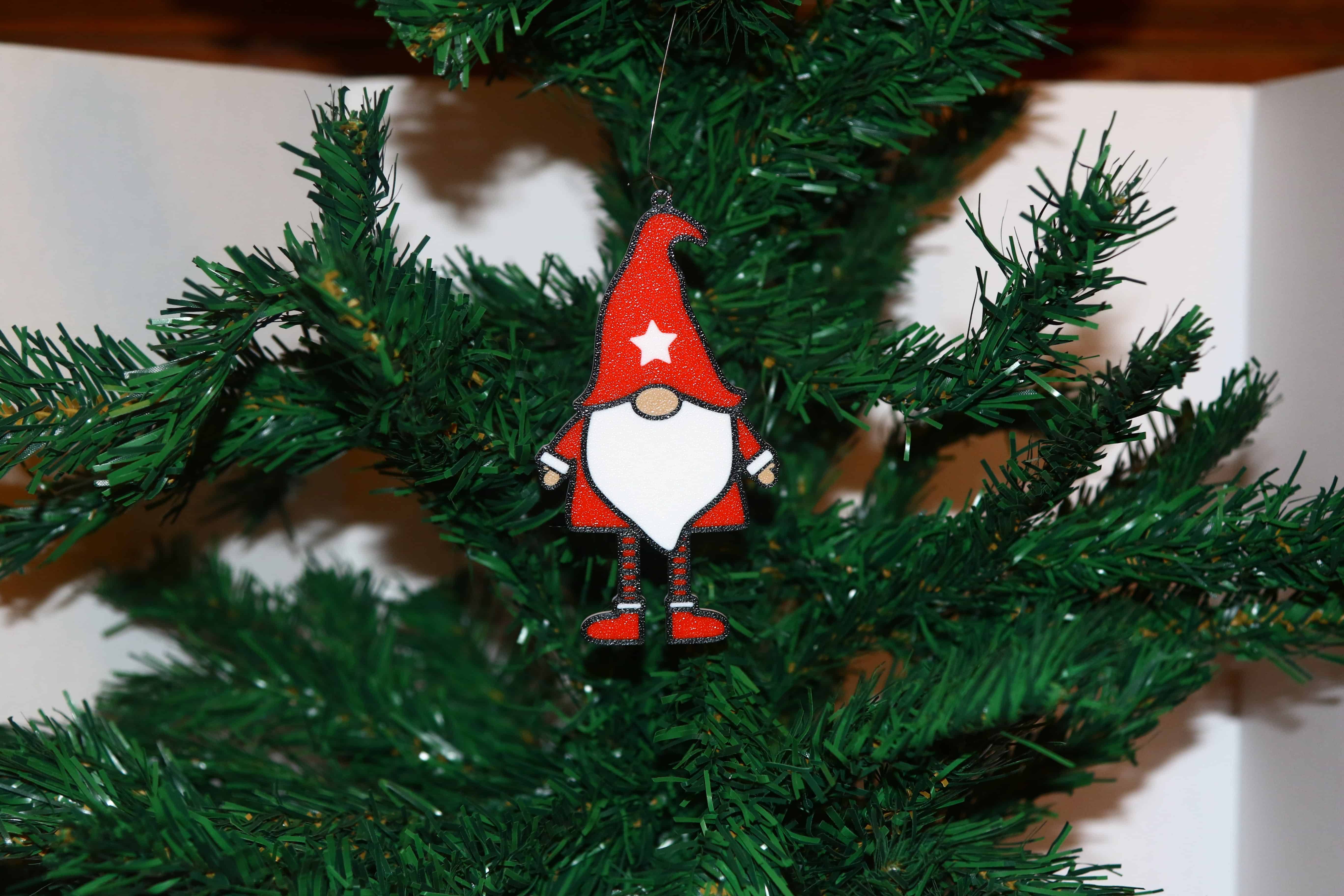 Santa Gnome Christmas Ornament – Three Hat Designs - Image 5