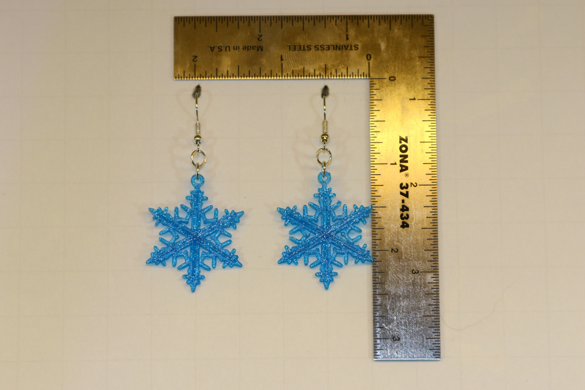 Snowflake Earrings – Elegant Winter Jewelry - Image 4