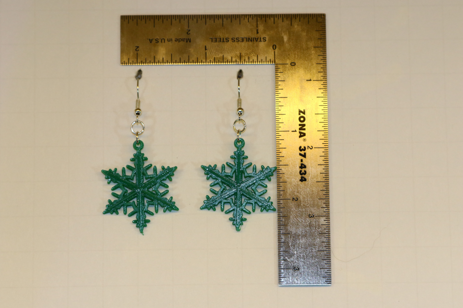 Snowflake Earrings – Elegant Winter Jewelry - Image 2