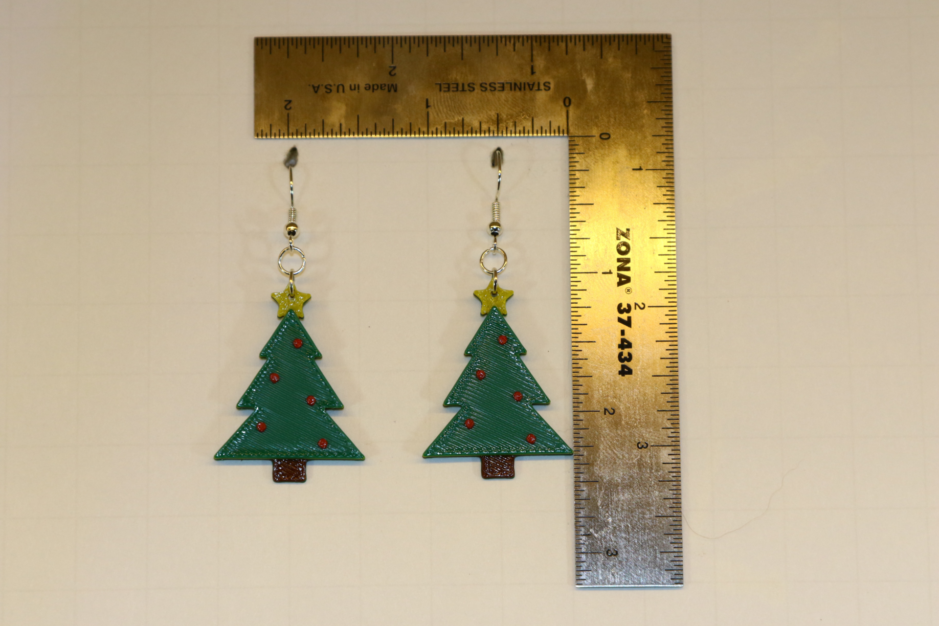Christmas Tree Earrings – Festive Holiday Jewelry - Image 2