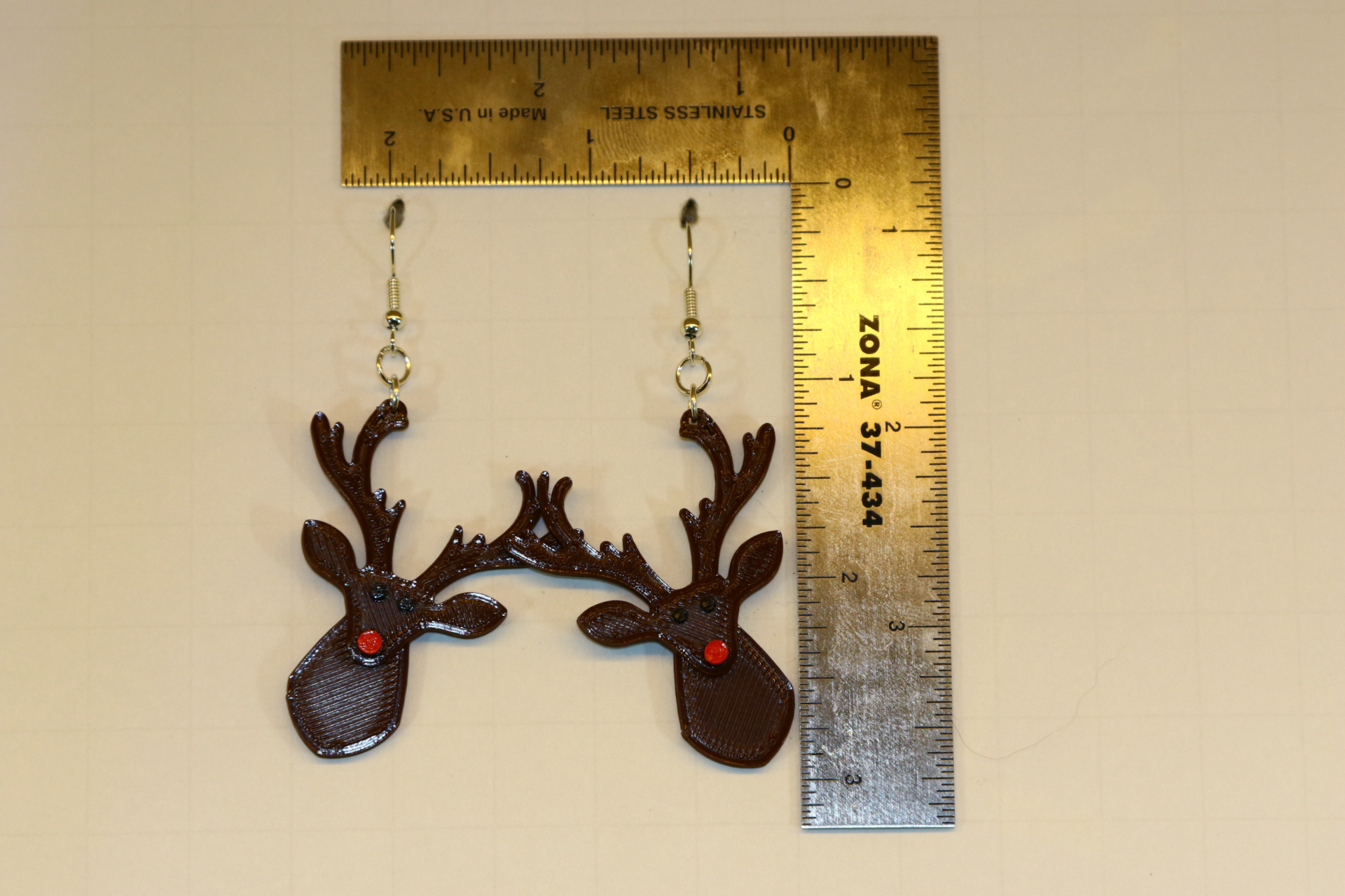 Rudolph Earrings – Fun Reindeer Holiday Jewelry - Image 2