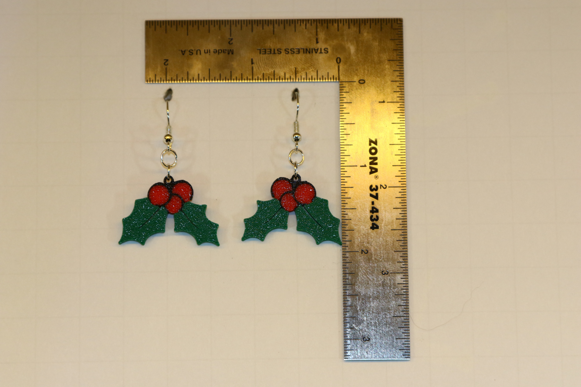Holly Berry Earrings – Traditional Holiday Jewelry - Image 2