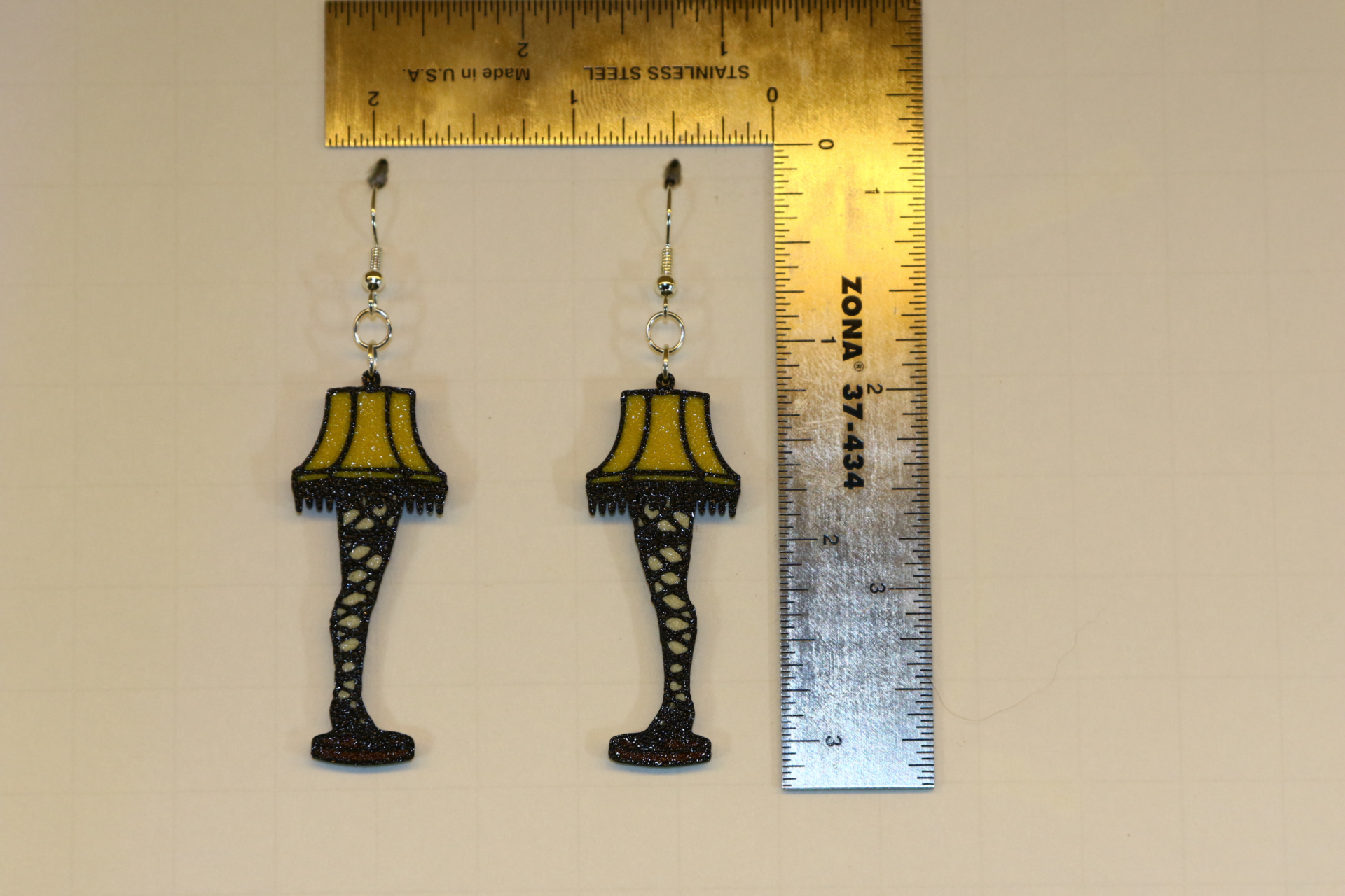 Leg Lamp Earrings – Christmas Jewelry Inspired by A Christmas Story - Image 2