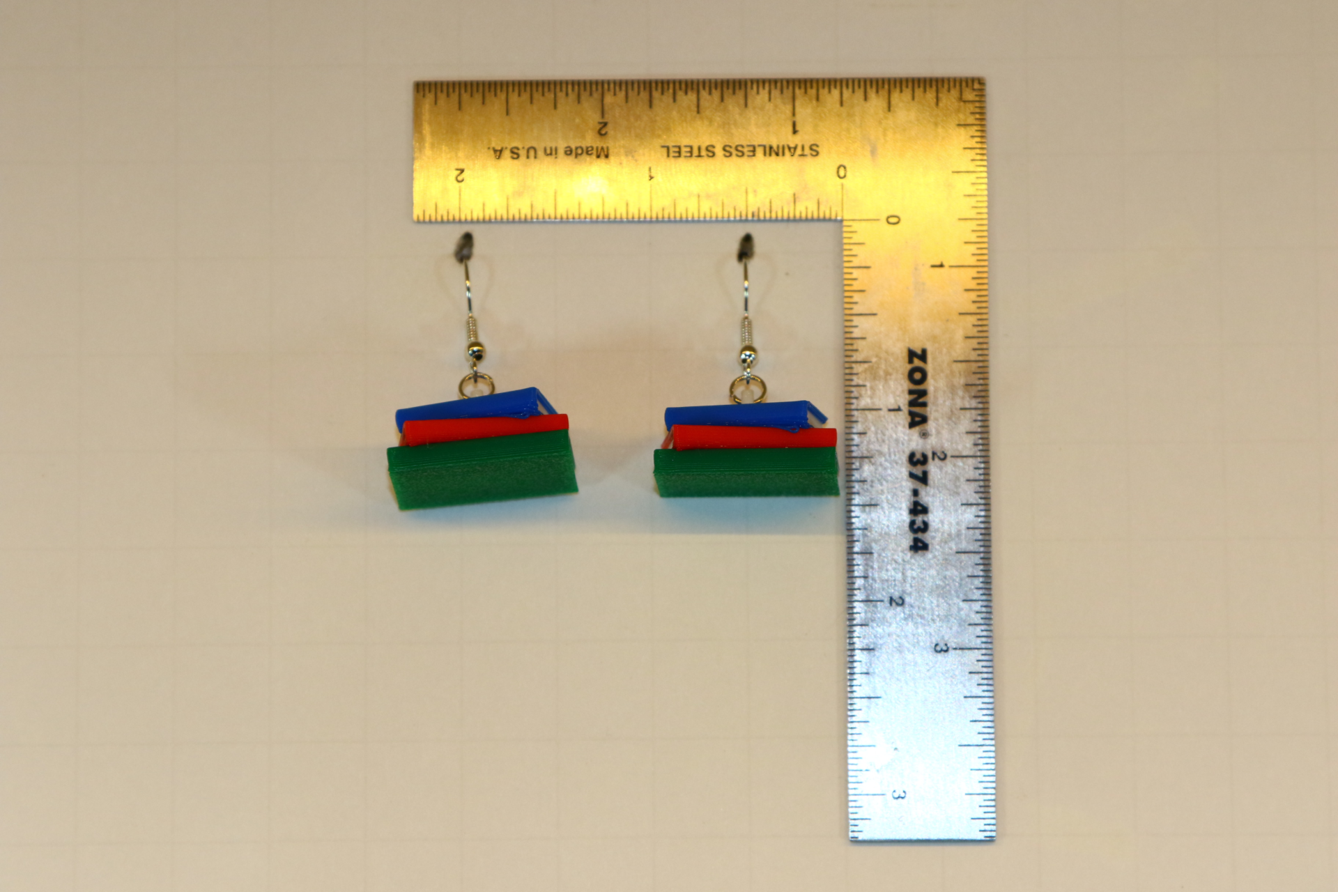 Book Stack Earrings - Image 3