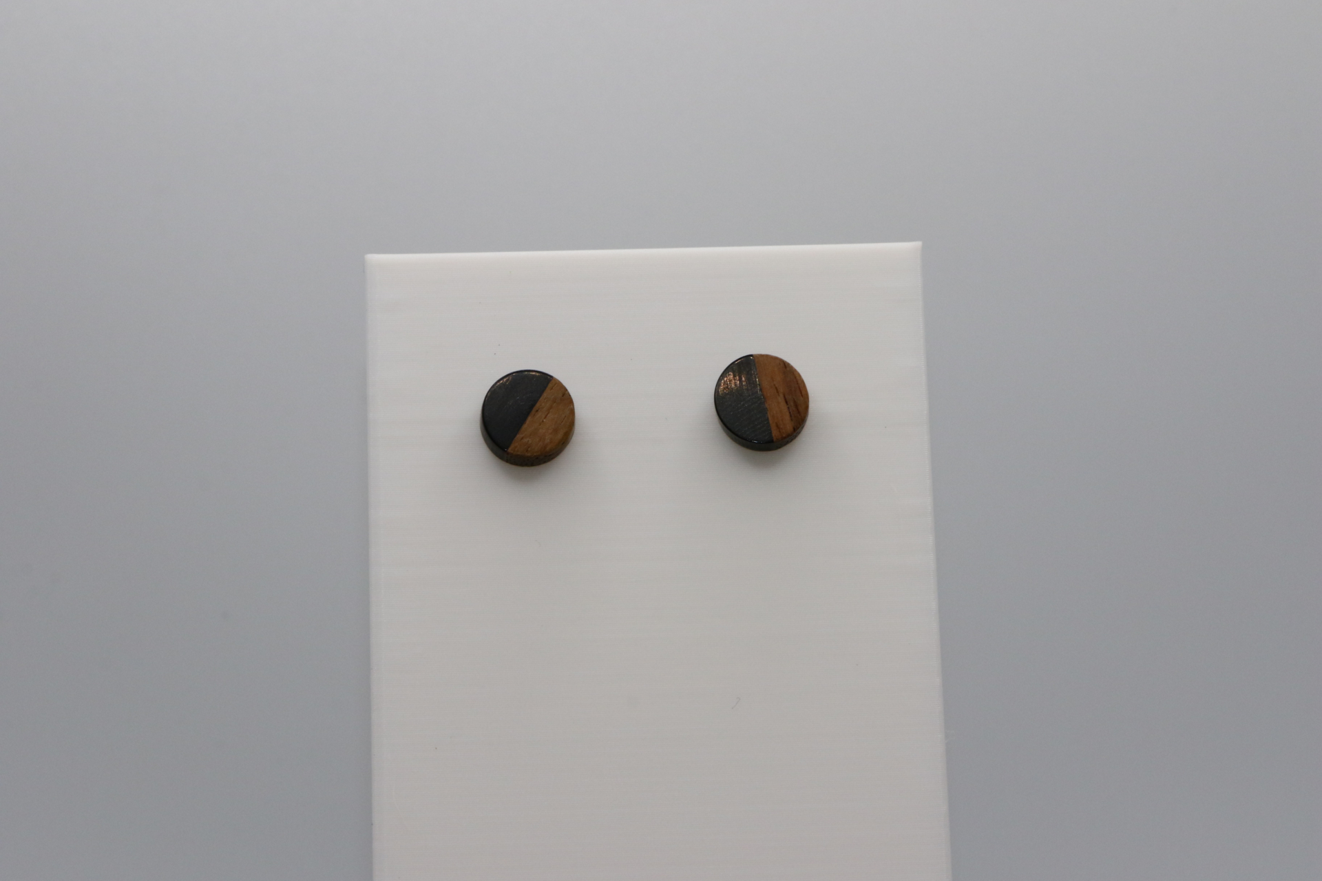 Resin and Walnut Earrings - Image 3