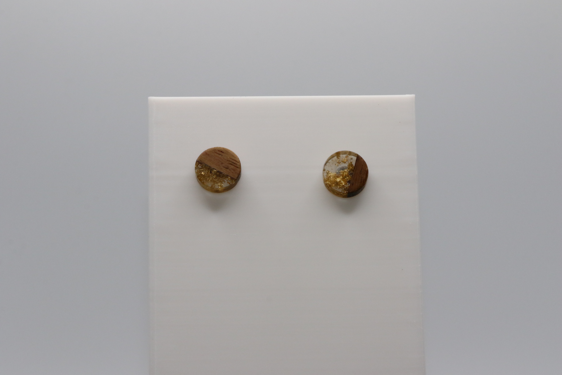Resin and Walnut Earrings - Image 5