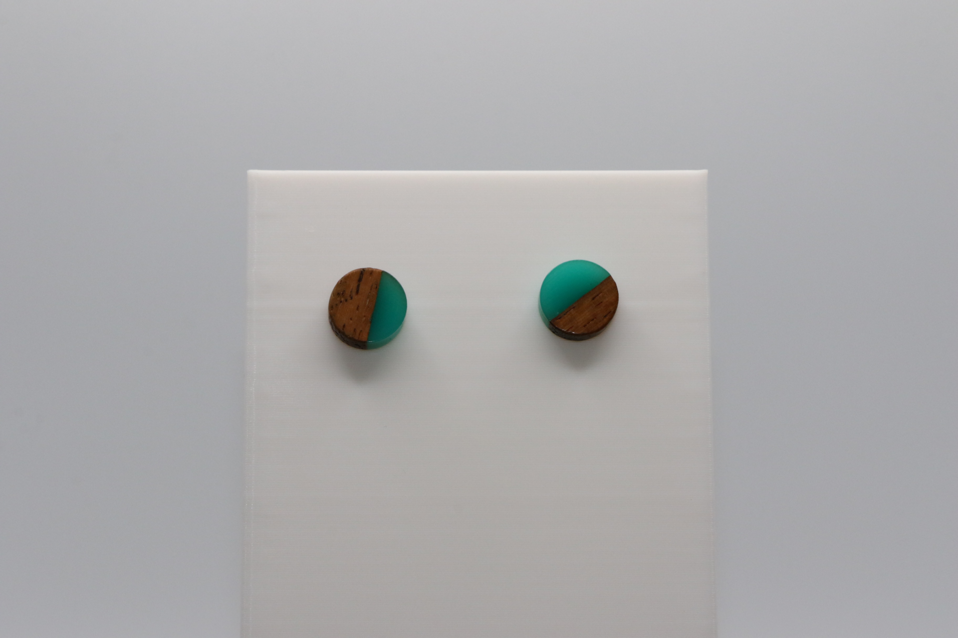 Resin and Walnut Earrings - Image 6
