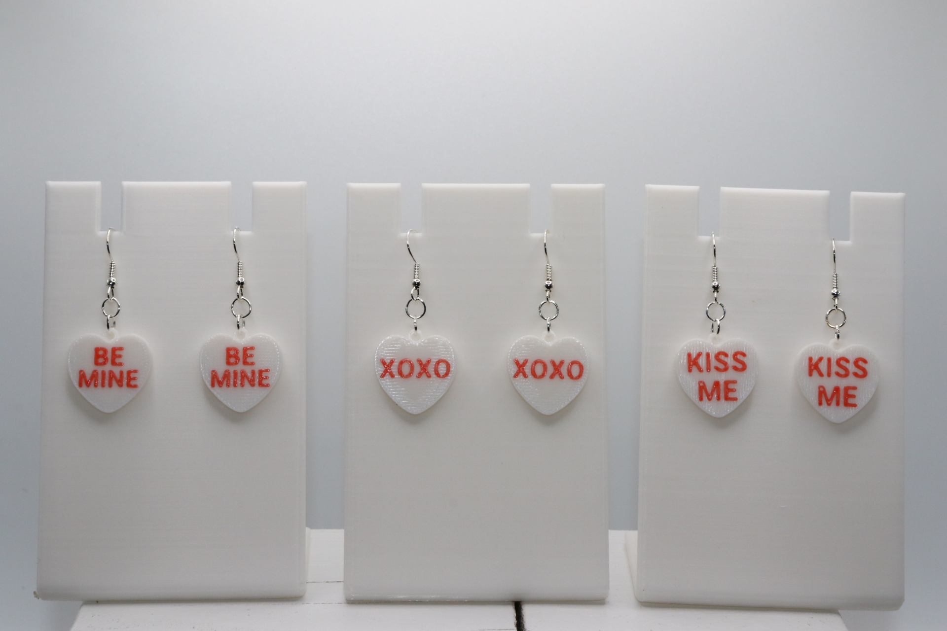 Conversation Heart Dangler Earrings - Image 3