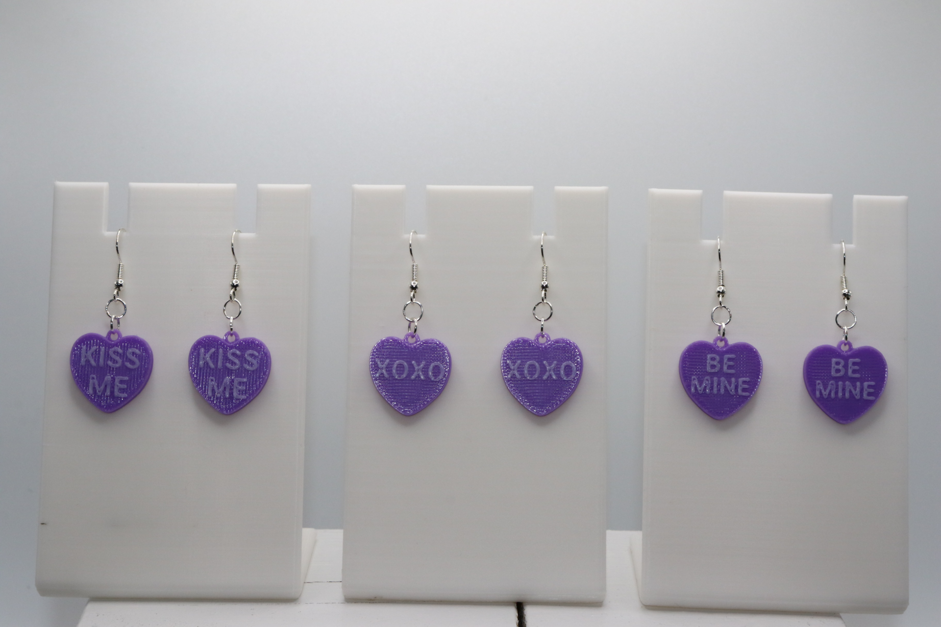 Conversation Heart Dangler Earrings - Image 4