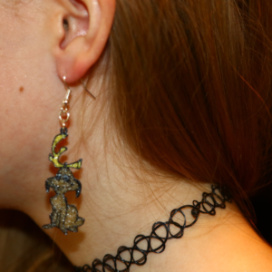 Grinch Max Earrings – Christmas Jewelry for Holiday Fans