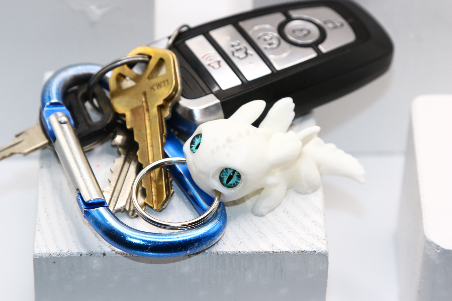 White Fury Keychain - Image 2