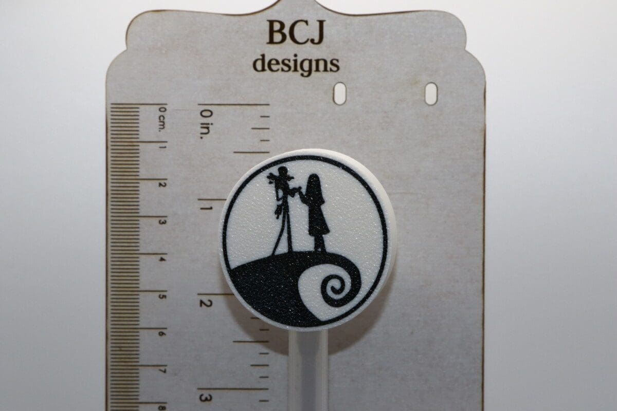 Jack and Sally Combo – Earrings, Keychains, Straw Topper - Image 8