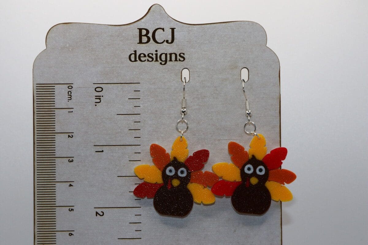 Colorful Turkey Earrings - Image 2