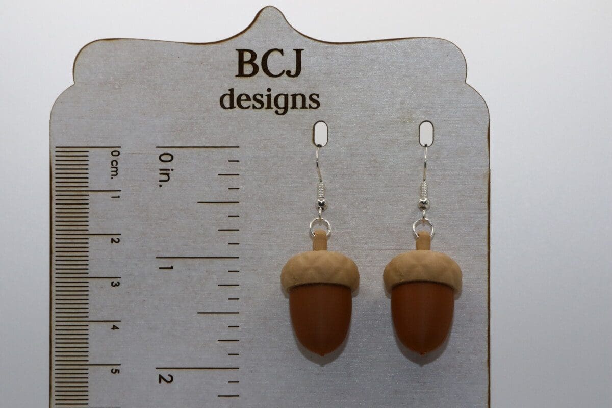 Acorn Earrings – Autumn Jewelry for Fall Outfits - Image 2