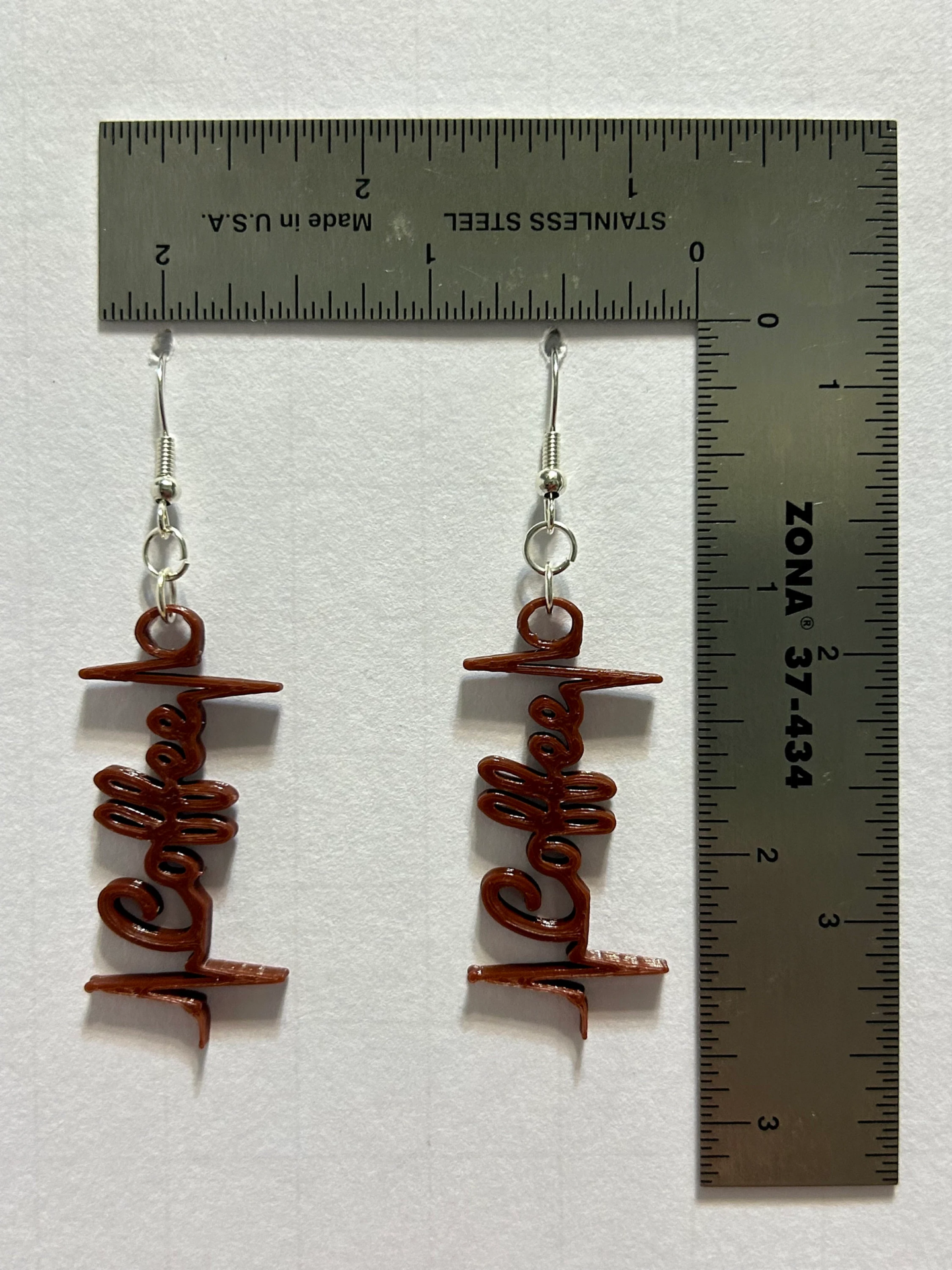 Coffee Heartbeat Earrings - Image 2